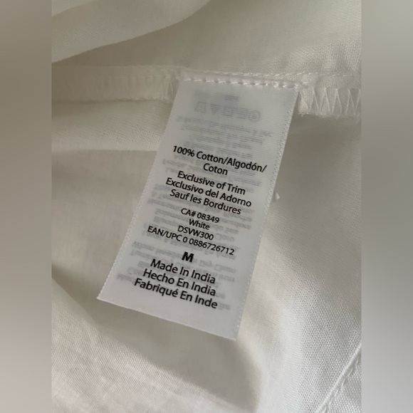 Women’s Sofia‎ Vergara Cha Cha Top Off-the-Shoulder Eyelet Ruffle size medium - Picture 9 of 16